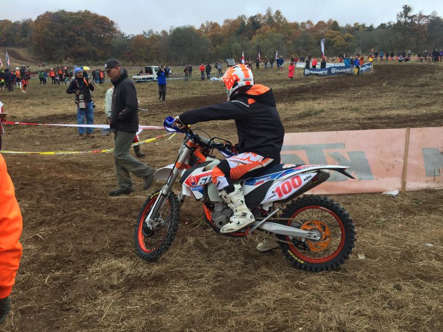 Takeshi heading out for the riders intros!
