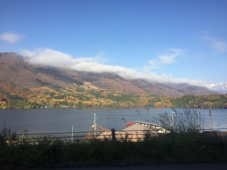 Just one of the many breathtaking views we saw on our trip back to Tokyo.