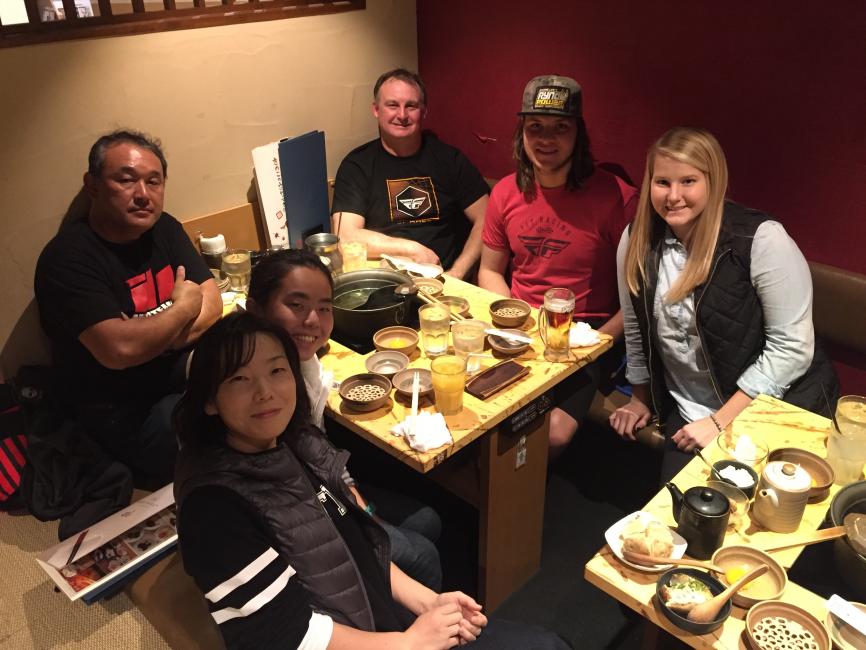 Shabu shabu meal with Hide, Fuyuno, Ayako, Eric and Trevor!