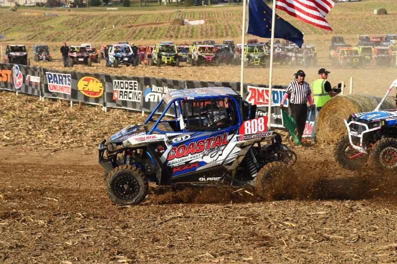 Sean Bogdan grabbed the holeshot once again from Row 2. Photo: Ken Hill