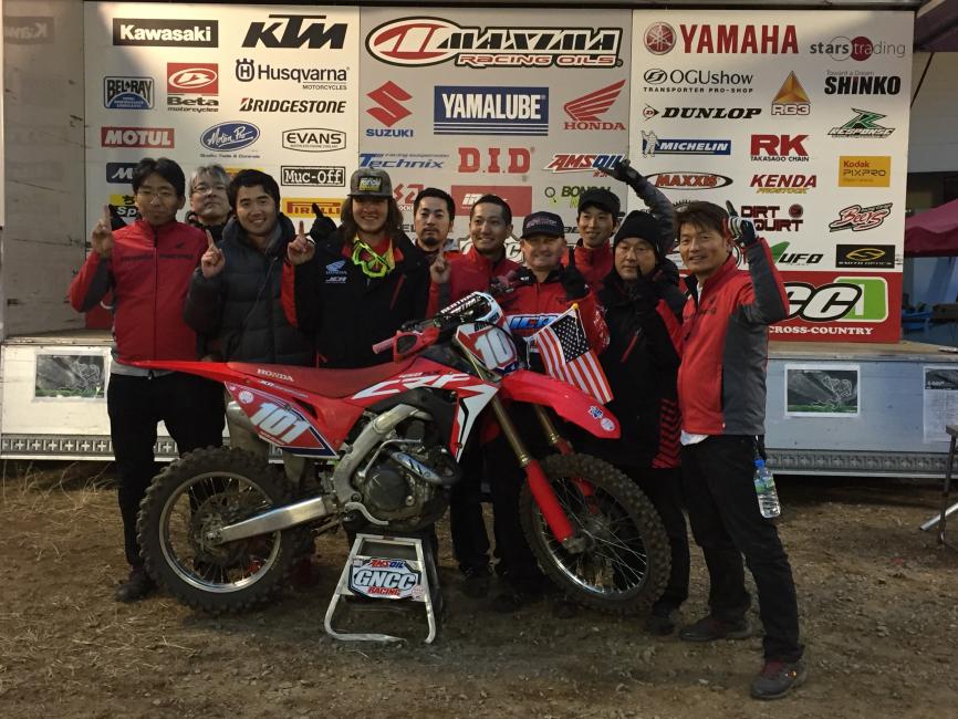 Trevor Bollinger took the overall victory at the AAGP JNCC race in Nagano, Japan.