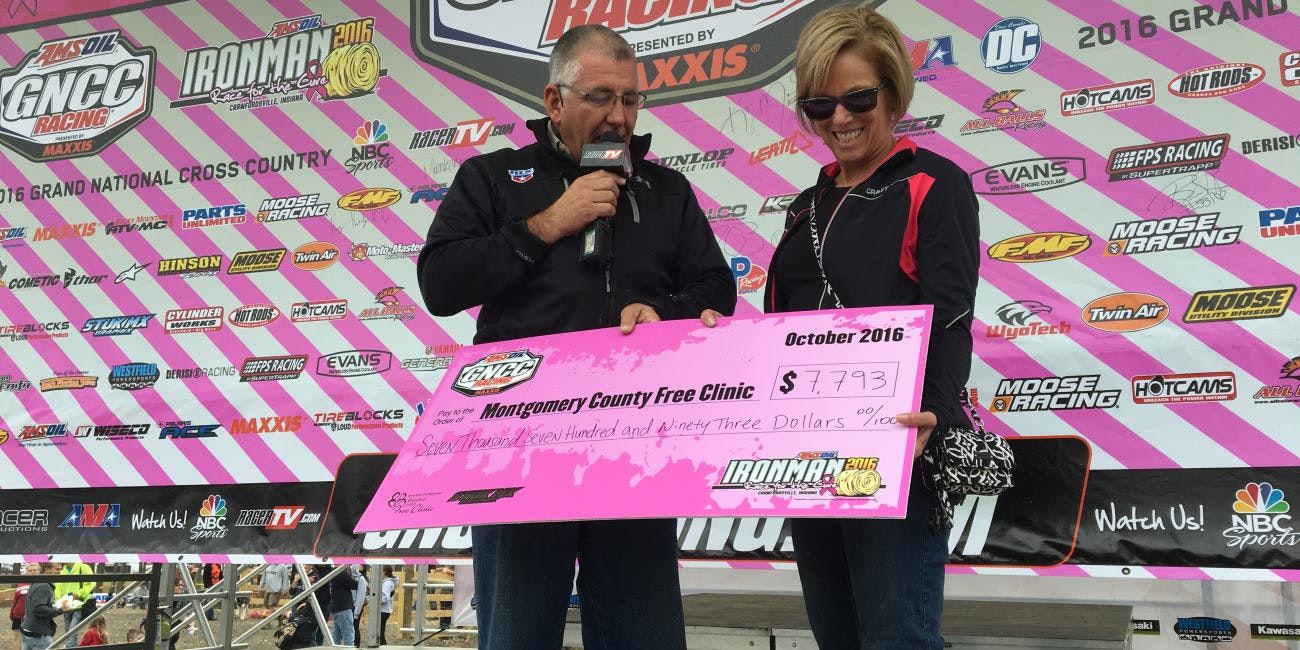 AMSOIL Ironman GNCC Raises Over $7,700 For Breast Cancer Awareness