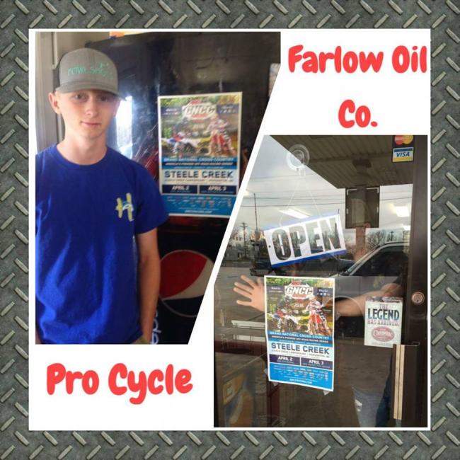 Hunter Williams participated in the Hometown Heroes program for the Steele Creek GNCC round in Morganton, North Carolina.  Photo: Provided