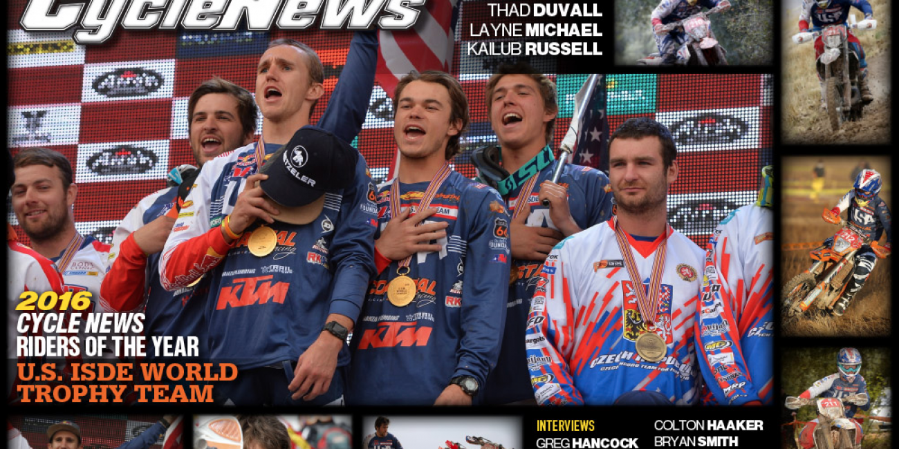 Cycle News Names ISDE U.S. World Trophy Team 2016 Riders of the Year