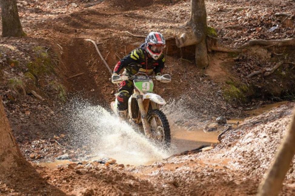 Craig DeLong fought hard all afternoon to climb up to 3rd. 