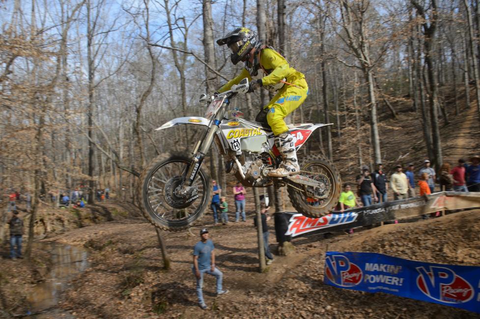 Pumped to land on the box @gncc_racing rd 2 in XC2! Wild race as usual, had  a big crash in the first 1/4 mile that took a lap to shake…