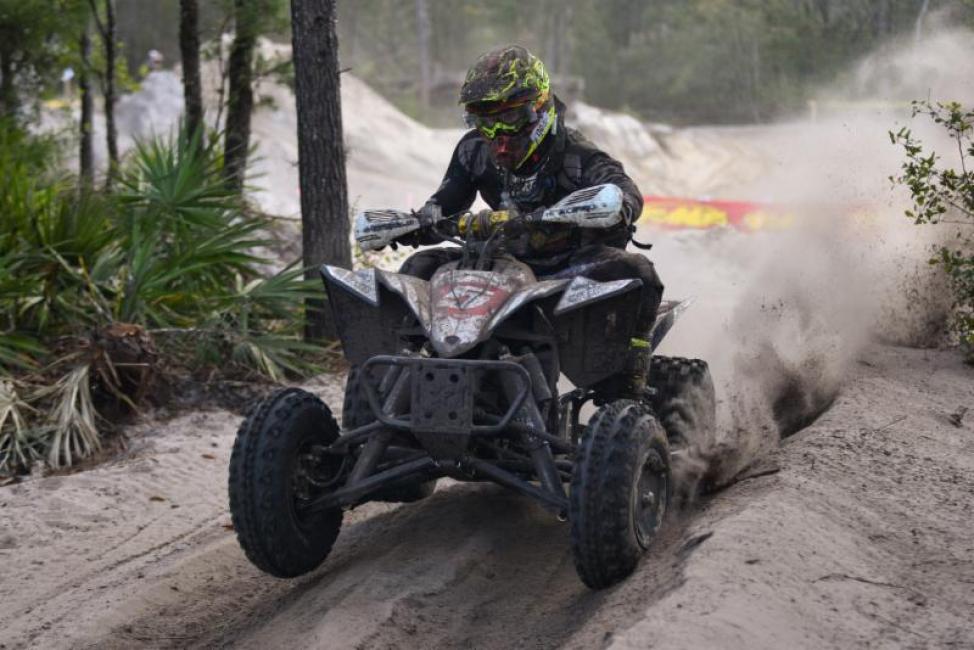 Brycen Neal was forced to play come-back at the beginning of the race.