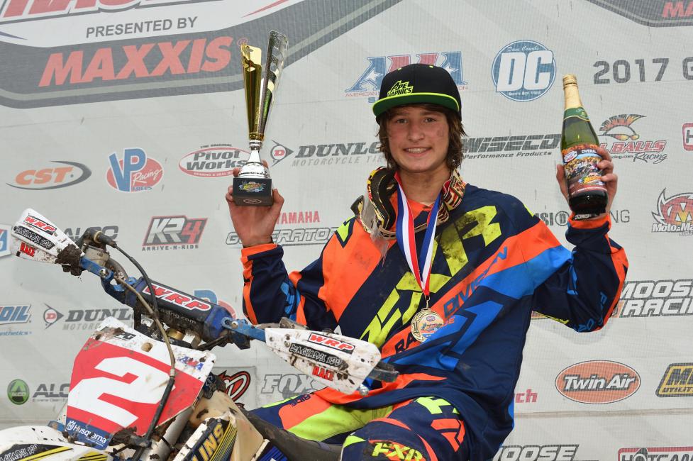 After battling majority of the race with Peyton Whipkey, Zack Davidson returned to the box with another first overall.