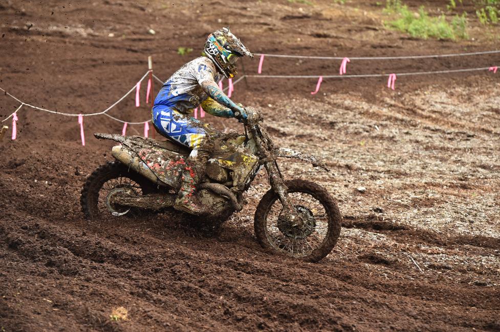 Rockstar Energy Husqvarna Factory Racing's Josh Strang rides his FX 450 into the second place finishing position.