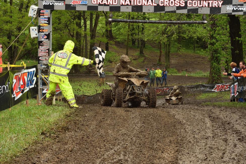 Johnny G comes through and takes the checkered flag, with Walker Fowler right behind him at the inaugural X-Factor GNCC.