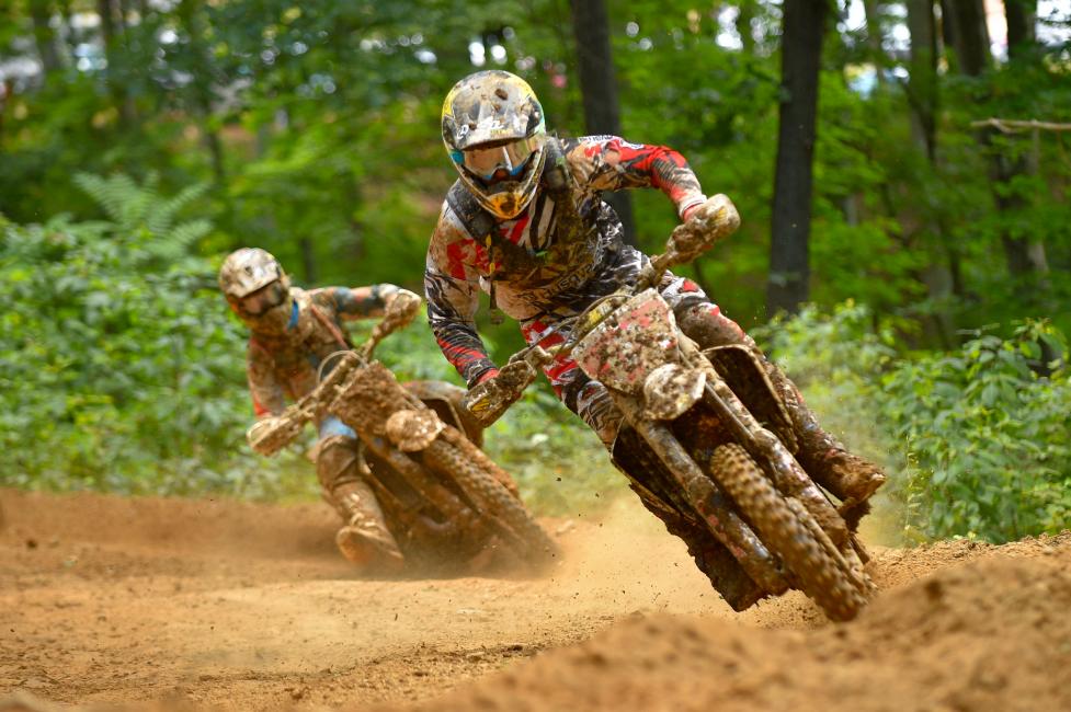 Rockstar Energy Husqvarna Factory Racing's Josh Strang battles aboard his FX 450 but suffers from mechanical issues.