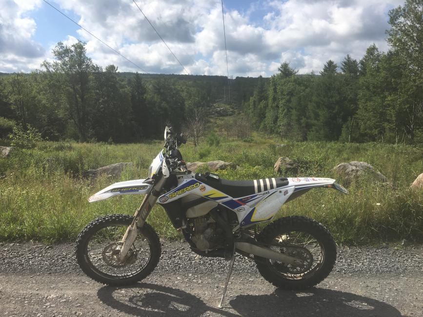 This is the power line that the Blackwater 100 course ran under. Just below the road the at bottom of the hill is one of the river crossings seen in many of the videos and photos!