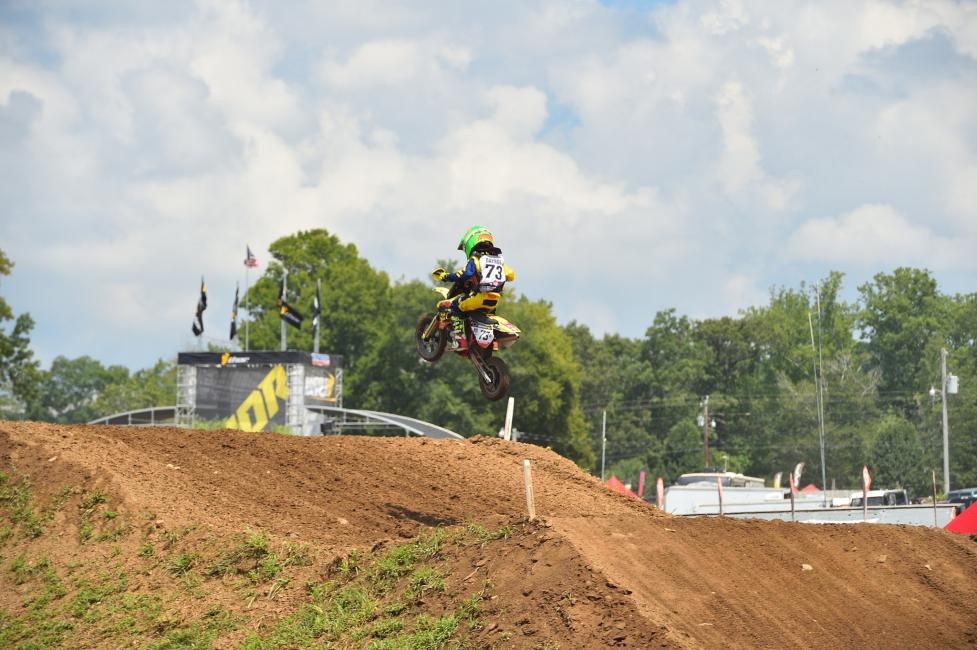 Mason Raynor proved he's an up-and-coming star not only in GNCC Racing, but also in motocross with a top-twenty finish in the 51cc (7-8) Limited class. 