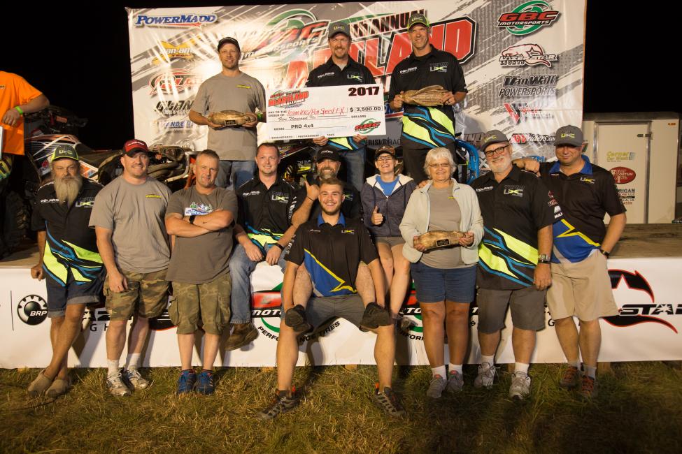 Team UXC Racing's Swift and Trantham went on to take the Pro 4x4 ATV 10 hour win.