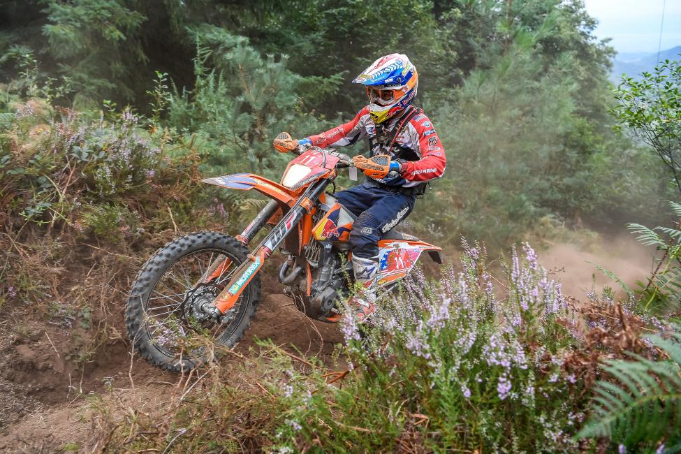 Kailub Russell's 2017 ISDE started out tough but he's been logging solid rides and is looking to simply finish the event healthy!