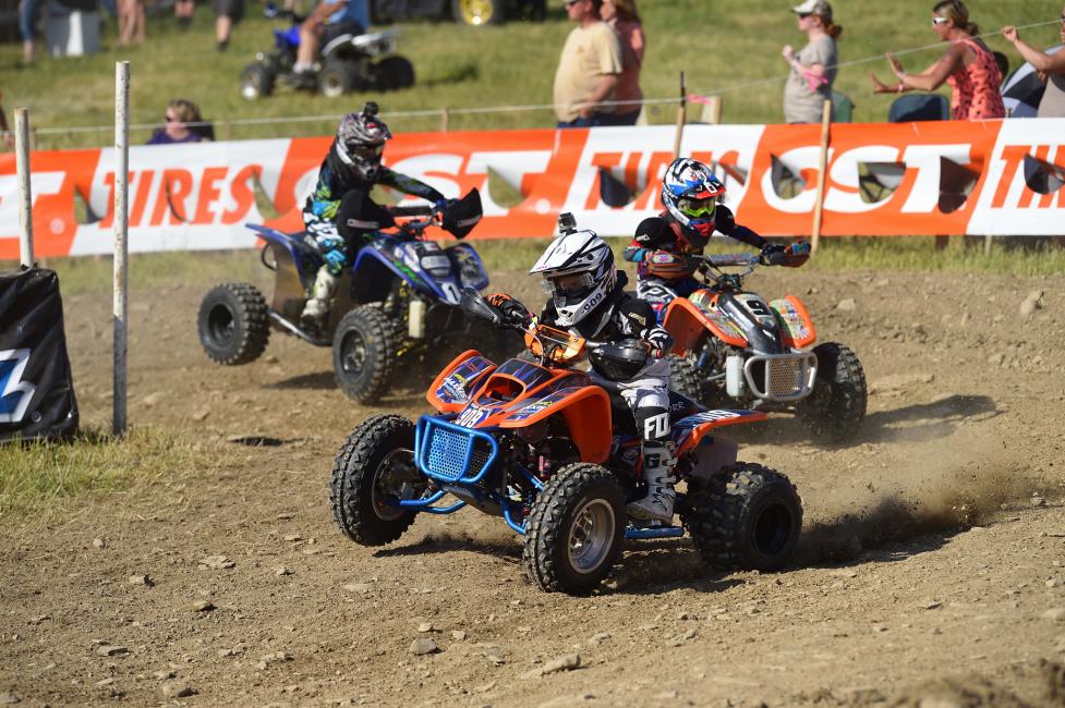 Ryder is currently tied for the number one spot in the 50cc Open Sr. ATV class.