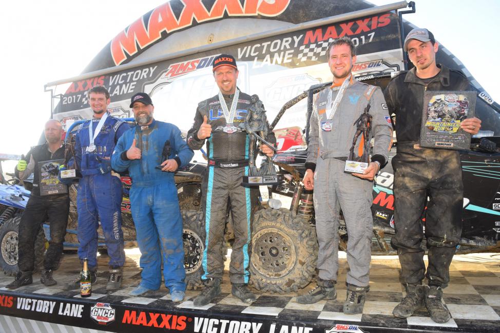 UTV Overall: (2) Cody Miller, (1) Kevin Trantham, (3) Hunter Miller.