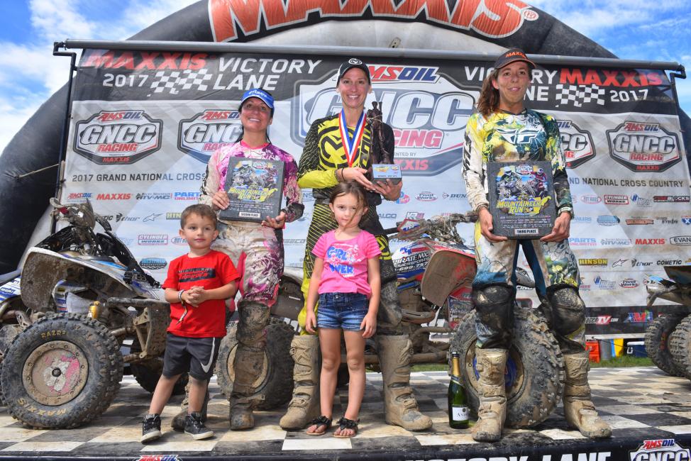 WXC Podium: (2) Traci Pickens, (1) Angel Knox, (3) Alicia McCormick.