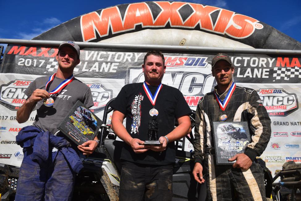 Single Seat UTV Podium: (2) Colin Truett, (1) John Baughman, (3) Robert Boynton.