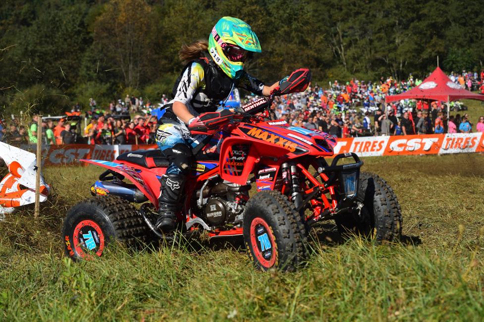 Hannah Hunter currently sits second in the Women Amateur ATV class. 