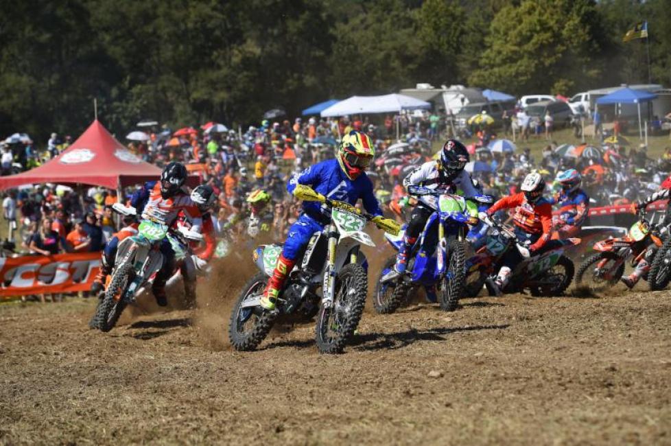 Michael grabbed the XC2 holeshot and assumed the early lead