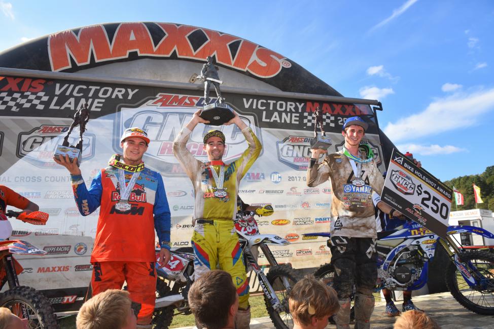Ryan Sipes earned his first-ever GNCC win at the 2017 Mountaineer Run in Masontown, West Virginia.