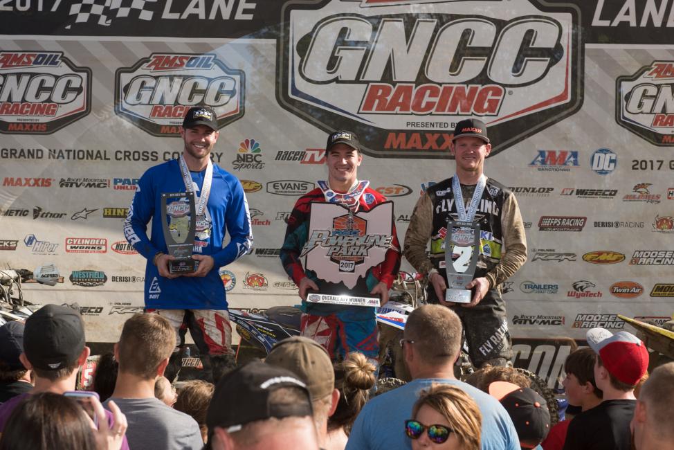 Overall Podium: (3) Brycen Neal, (1) Walker Fowler, (2) Chris Borich.