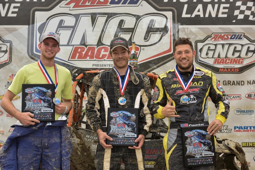 Single Seat UTV Podium: (2) Collin Truett, (1) Robert Boynton, (3) Treavis Poynter.