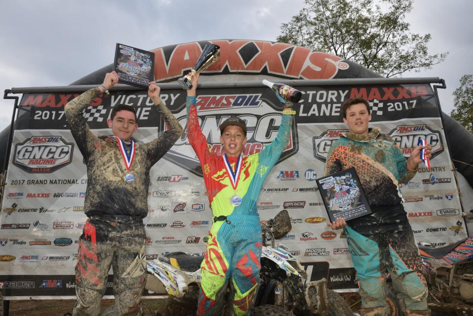 Youth Overall Podium: (3) Payton Dalton, (1) Layne McCormick, (2) Keaton Henderson.