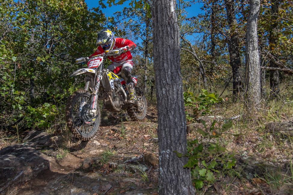 Rockstar Energy Husqvarna Factory Racing's Thad Duvall claims third place at the Zink Ranch National Enduro.
