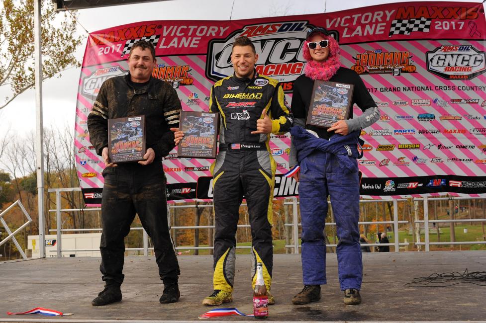 Single Seat UTV Podium: (2) John Baughman, (1) Treavis Poynter, (3) Collin Truett.