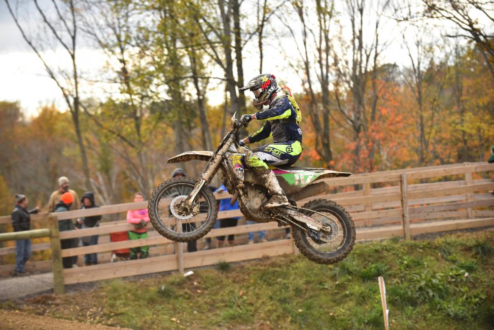 Rockstar Energy Husqvarna Factory Racing’s Pascal Rauchenecker from Europe claims first in the XC2 class.