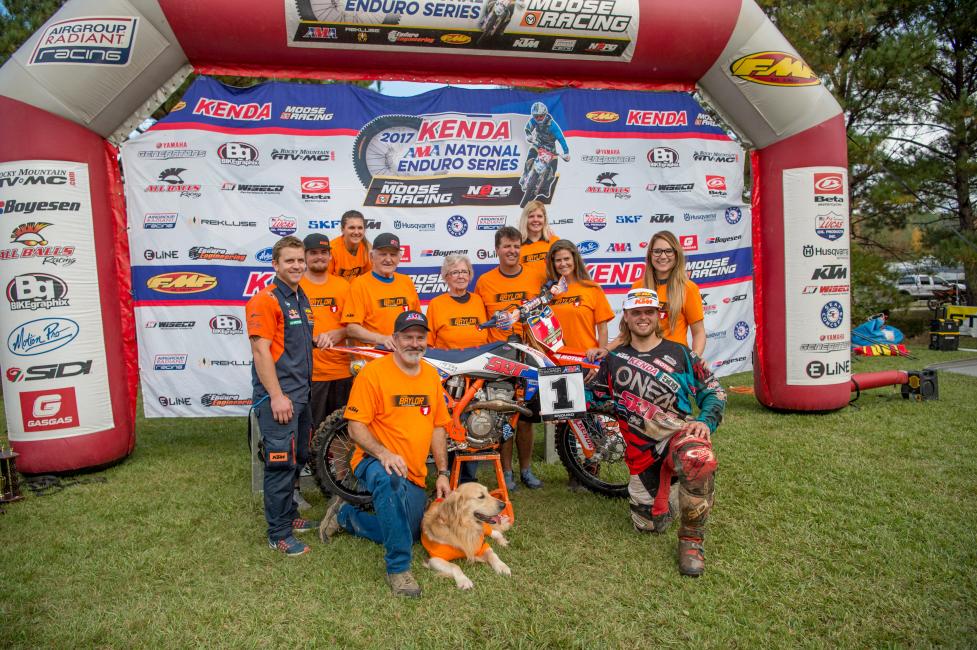 As mentioned last week, Steward Baylor was crowned this year's AMA National Enduro Champ! Good job, Stu!