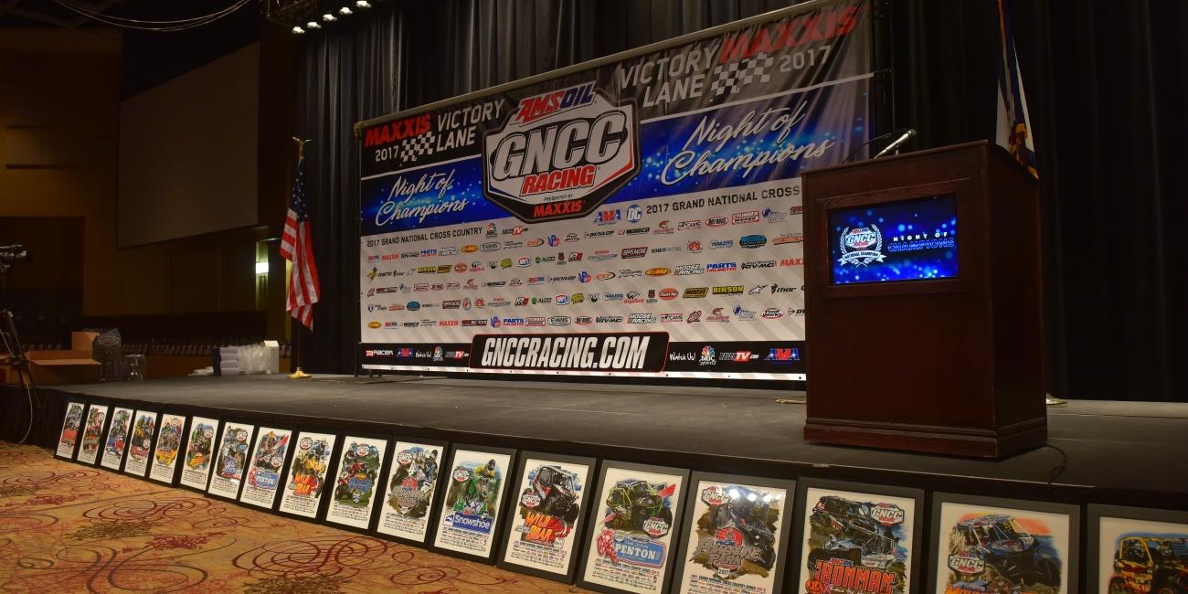 2017 GNCC Night of Champions Bike Table Assignments