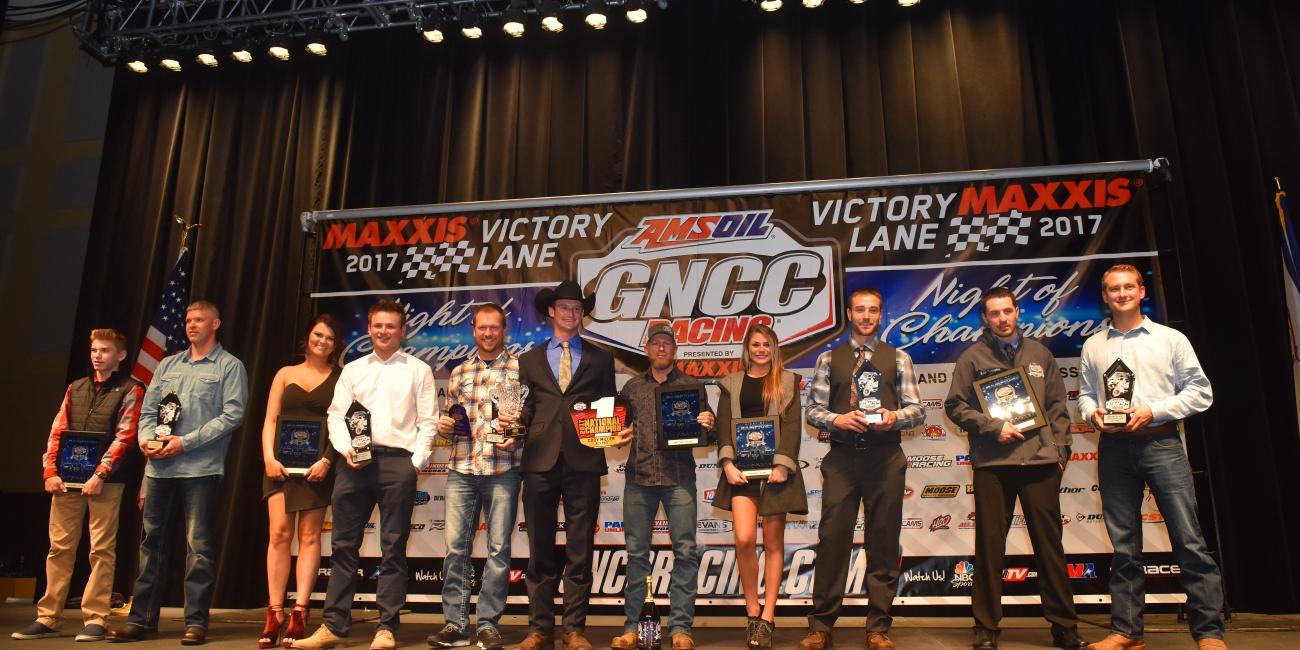 GNCC Recognizes Top Racers and Sponsors at 2017 Awards Banquet