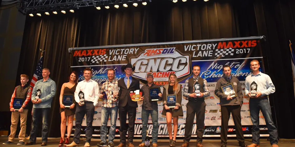 GNCC Recognizes Top Racers and Sponsors at 2017 Awards Banquet