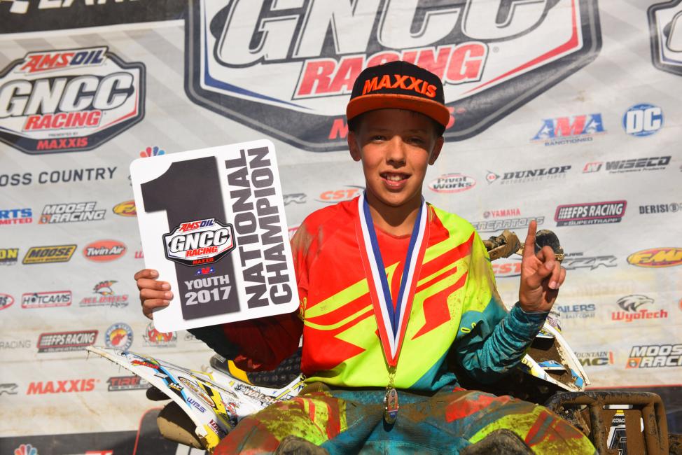 Layne McCormick earned 9 wins during the 2017 season earning himself the GNCC Youth ATV National Championship.