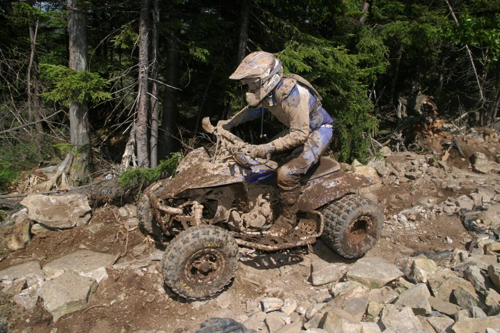 Bill Ballance works his way around the 