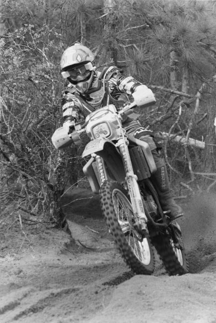 Tommy Norton on his way to third place at the Manchester Forest GNCC in 1994.