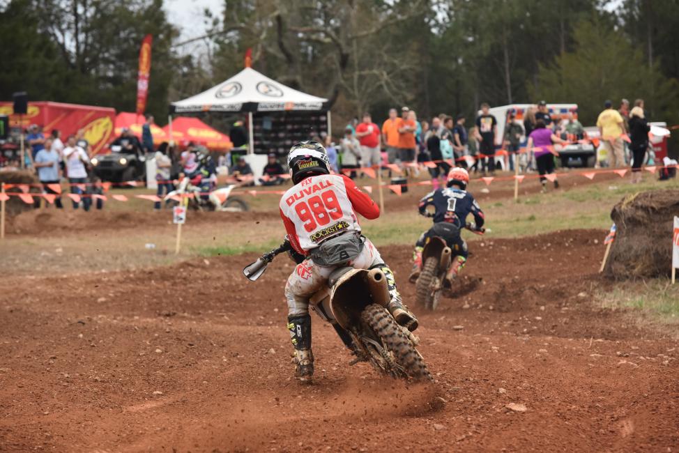 Kailub Russell and Thad Duvall battled to the checkered flag in South Carolina