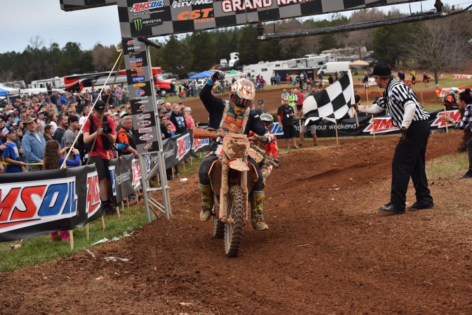 Kailub Russell started the year out strong by winning the season opener in South Carolina.