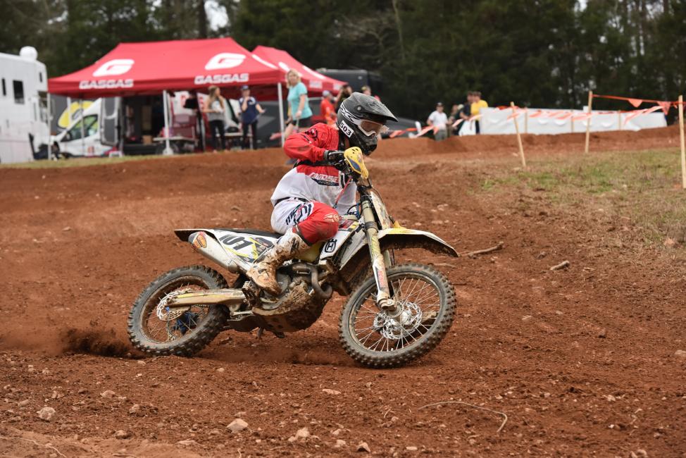 Conner Keegan led most of the race in the 4-Stroke A Lites class, but ultimately rounded out the podium in third.