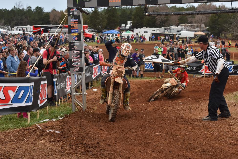 Kailub Russell and Thad Duvall had a great battle going all day at round one, Kailub would win by seconds. 