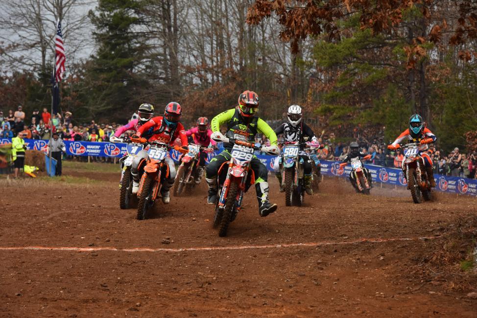 Mackenzie Tricker jumped off the line first, taking the holeshot at round one. 