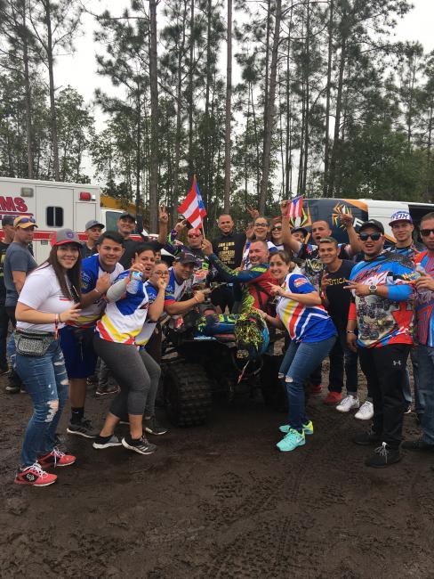 Over 40 racers and fans hailing from Puerto Rico joined the GNCC Racing Nation at the Moose Racing Wild Boar GNCC. 
