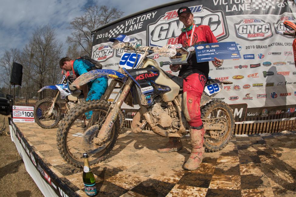 Cody Barnes earned his first win in the FMF XC3 125 Pro-Am class.