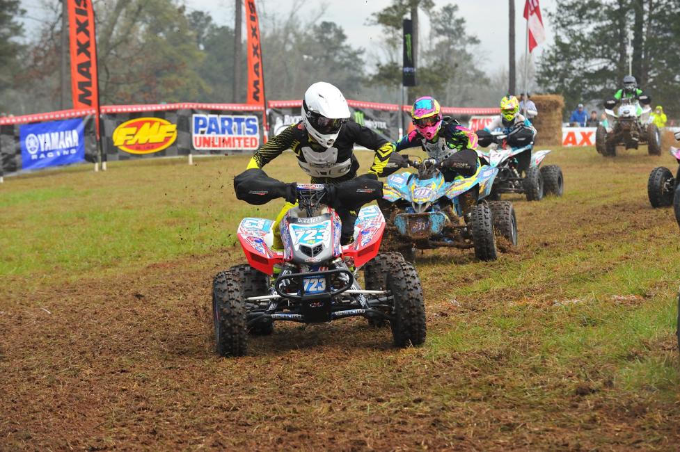 Angel Knox made her way to Georgia earning the WXC ATV holeshot.