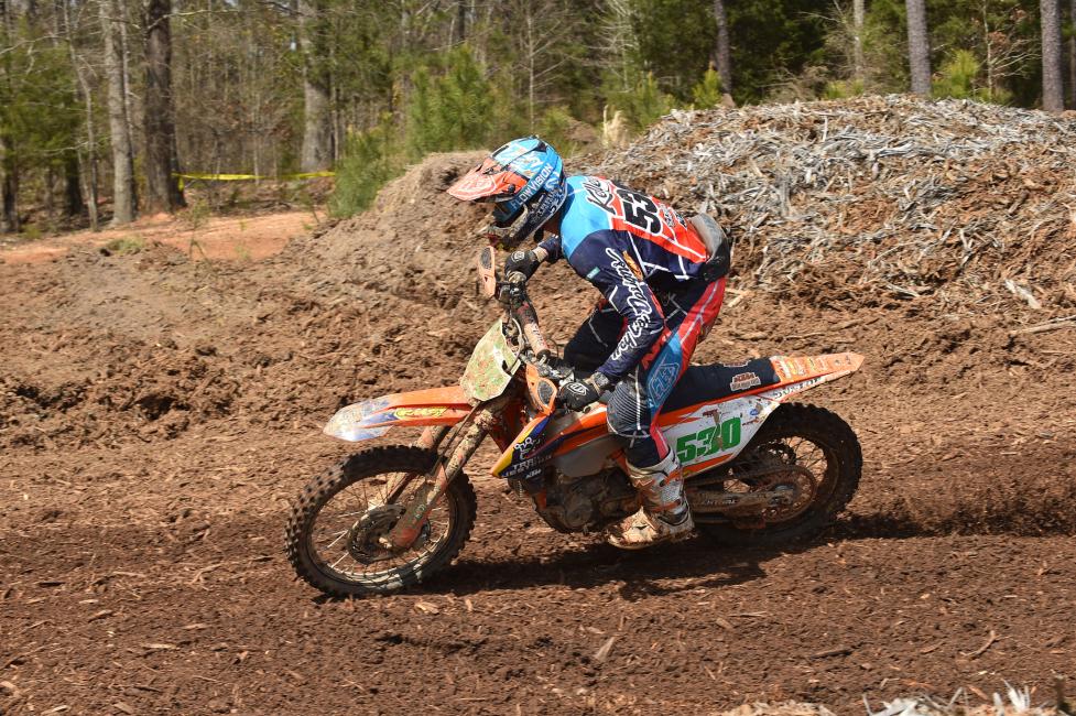 Ben Kelley holds the lead in the XC2 250 Pro championship points battle heading into this weekend's GNCC. 
