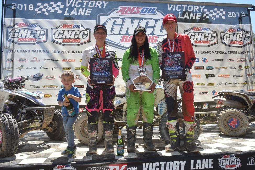 Katelyn Osburn (center) took home her first WXC win, followed by Traci Pickens (left) and Angel Knox (right).
