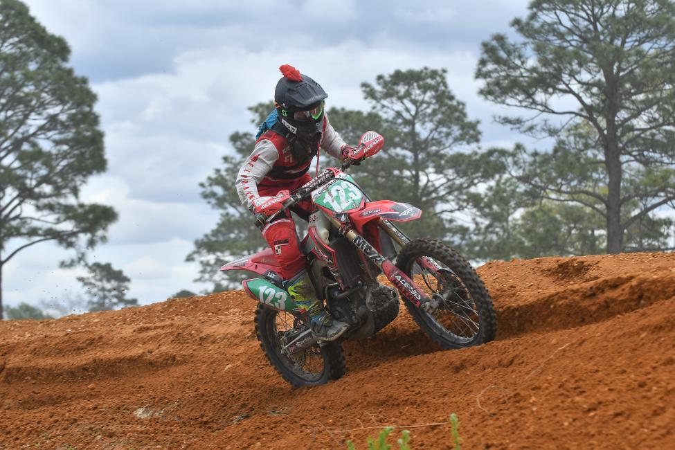Austin Lee rounded out the top three in the XC2 250 Pro class at the Camp Coker Bullet GNCC.